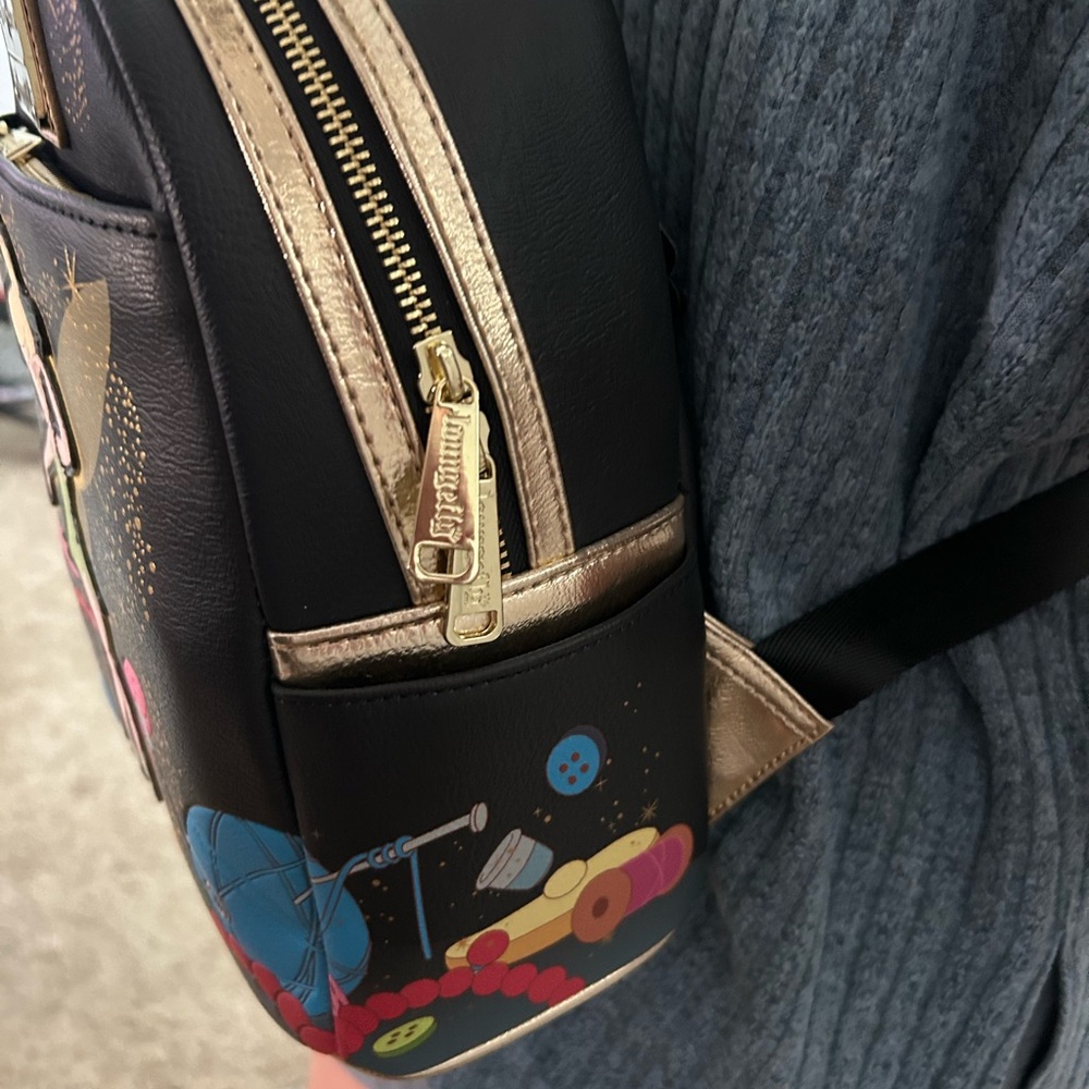 Loungefly Disney Tinker Bell Black Backpack - Picture 4 of 9